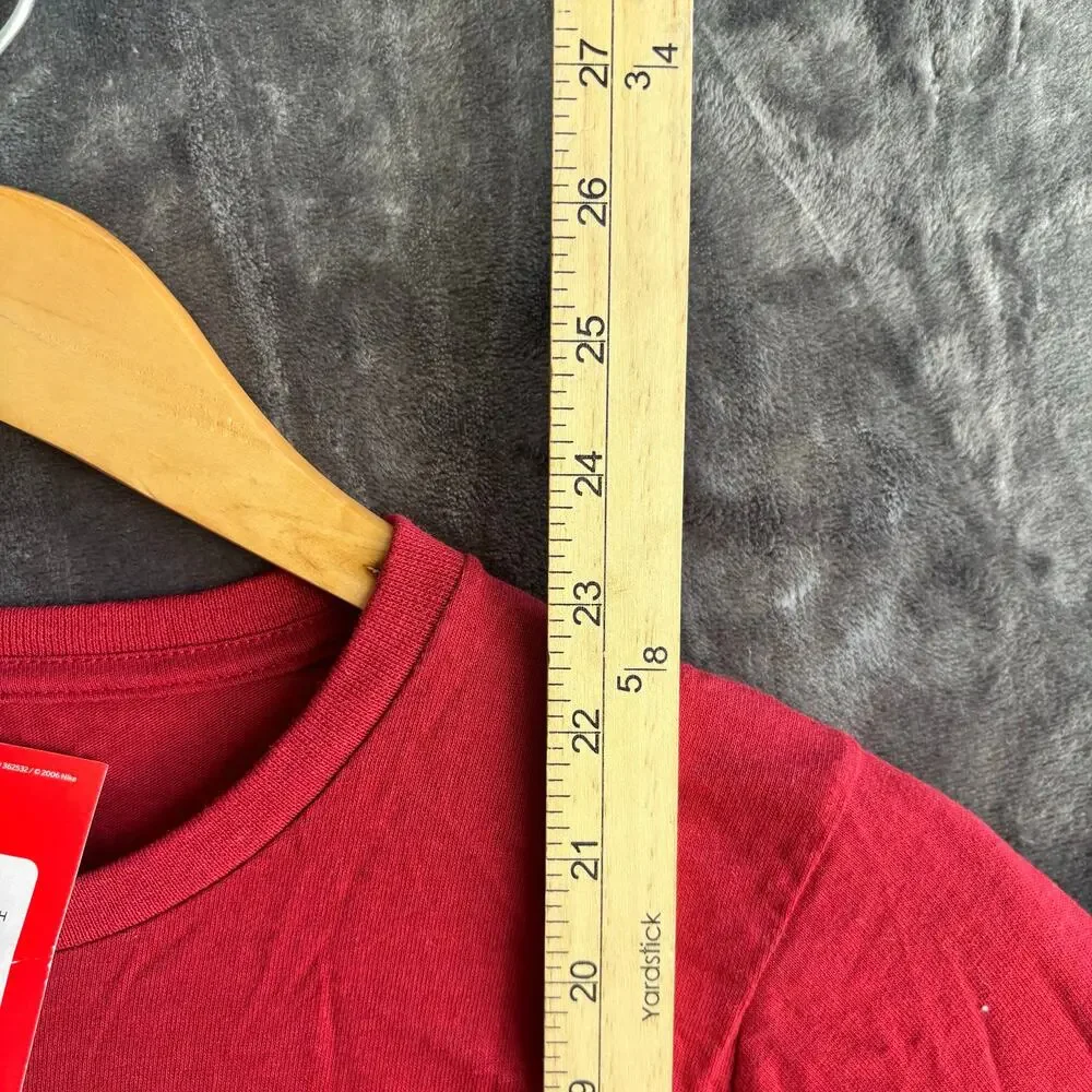 Nike Long Sleeve Big Swoosh Size Small Red